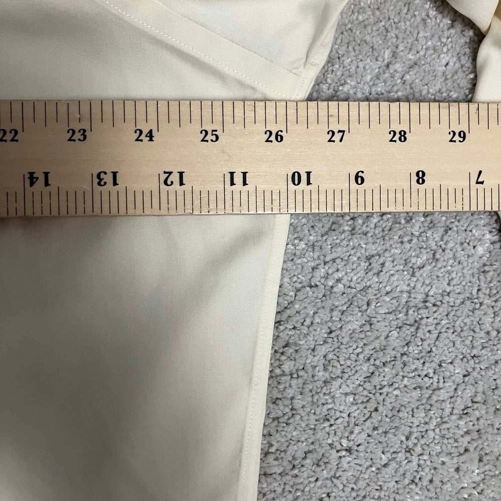 VTG Brooks Brothers Non-Iron Dress Shirt 16.5-34 Mens Cream Cotton Long Sleeve - Picture 7 of 12